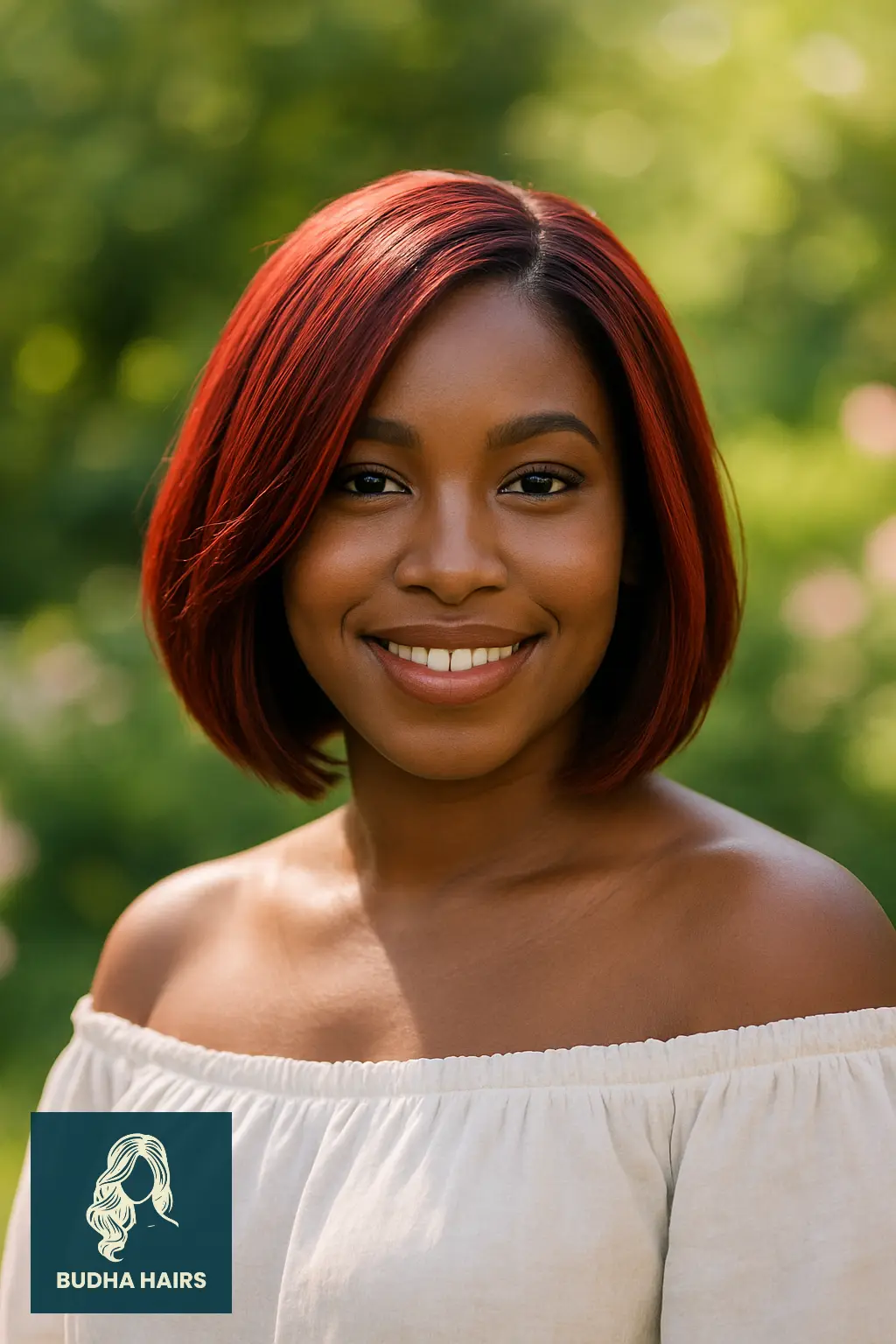 Red Bob with Peekaboo Highlights
