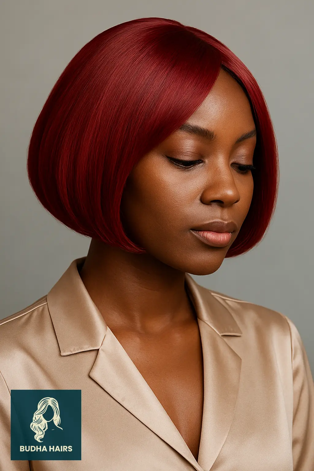 Red Bob with Rounded Shape Finish