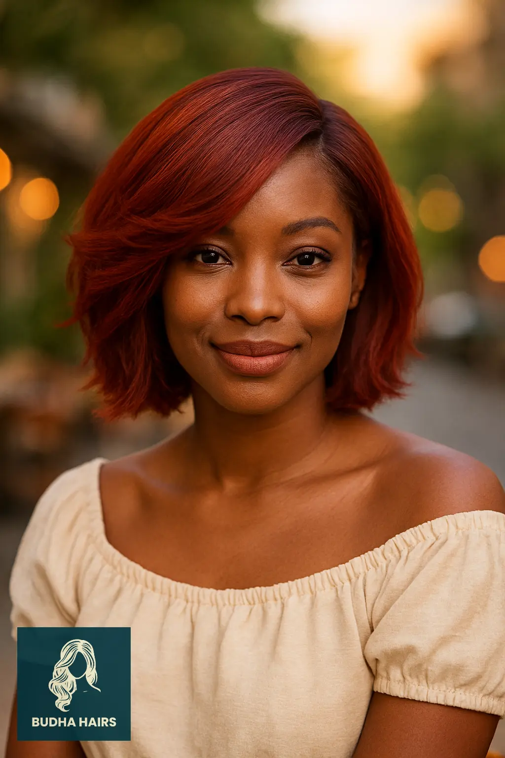 Red Bob with Soft Layered Waves