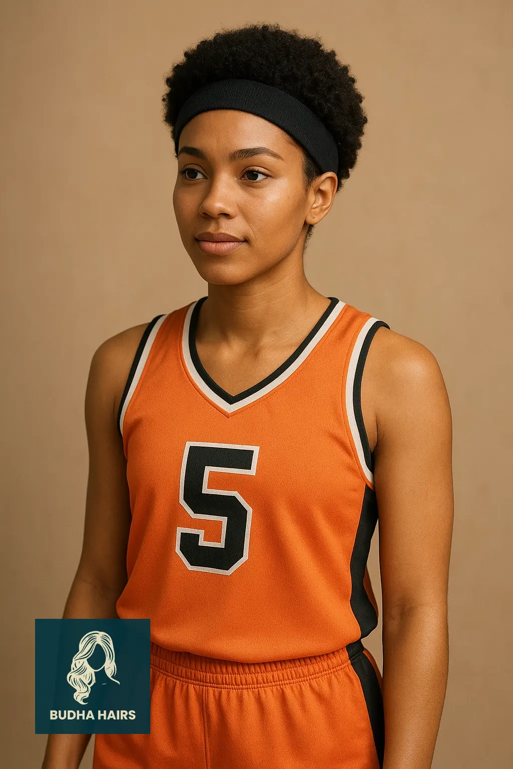 Short Afro with Headband