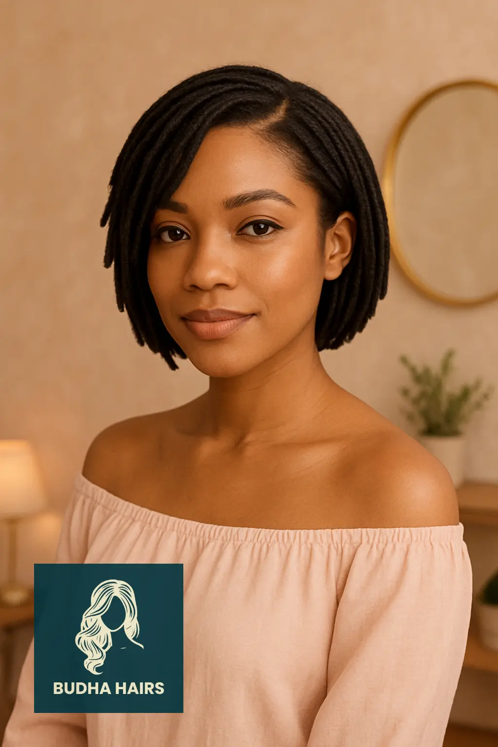 25 Stunning Short Invisible Locs Hairstyles for a Stylish and Natural Look 24 Short Invisible Locs Styled in a Bob with Side Part