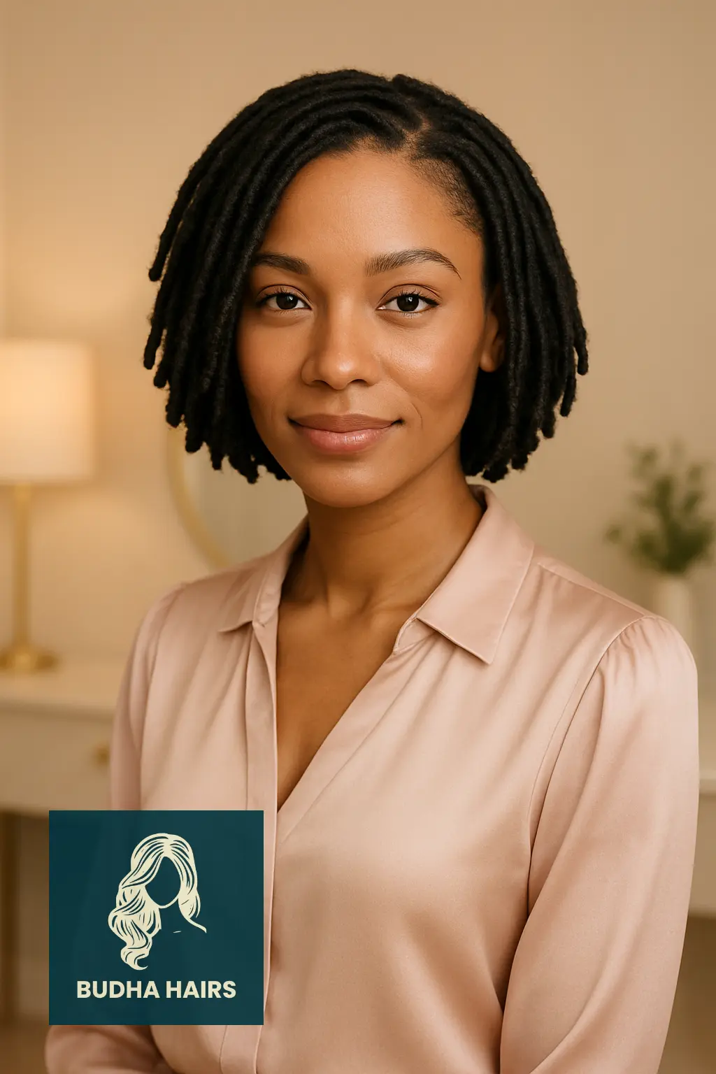 25 Stunning Short Invisible Locs Hairstyles for a Stylish and Natural Look 19 Short Invisible Locs in a Bob with Curled Ends