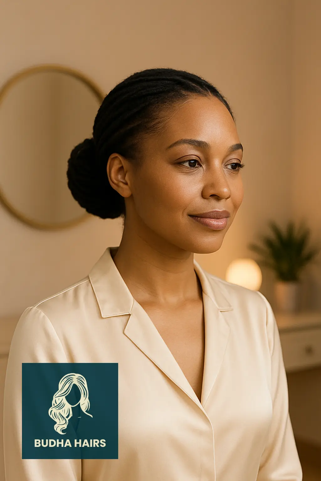 25 Stunning Short Invisible Locs Hairstyles for a Stylish and Natural Look 15 Short Invisible Locs in a Low Bun