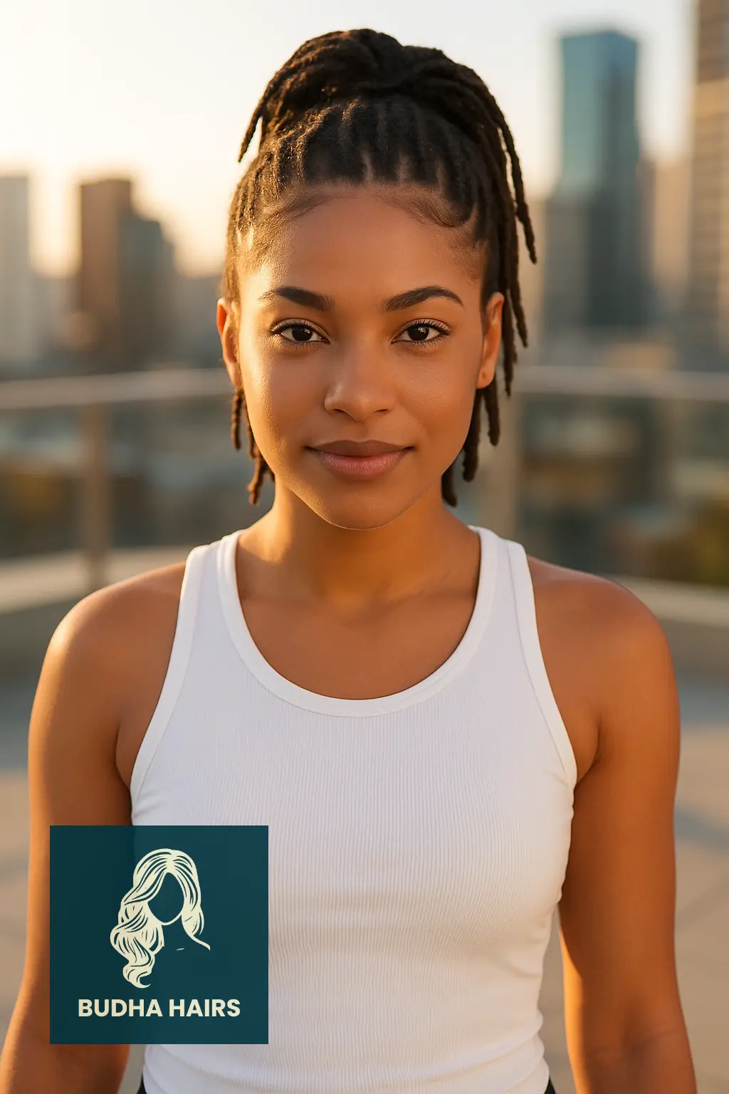 25 Stunning Short Invisible Locs Hairstyles for a Stylish and Natural Look 18 Short Invisible Locs with High Ponytail