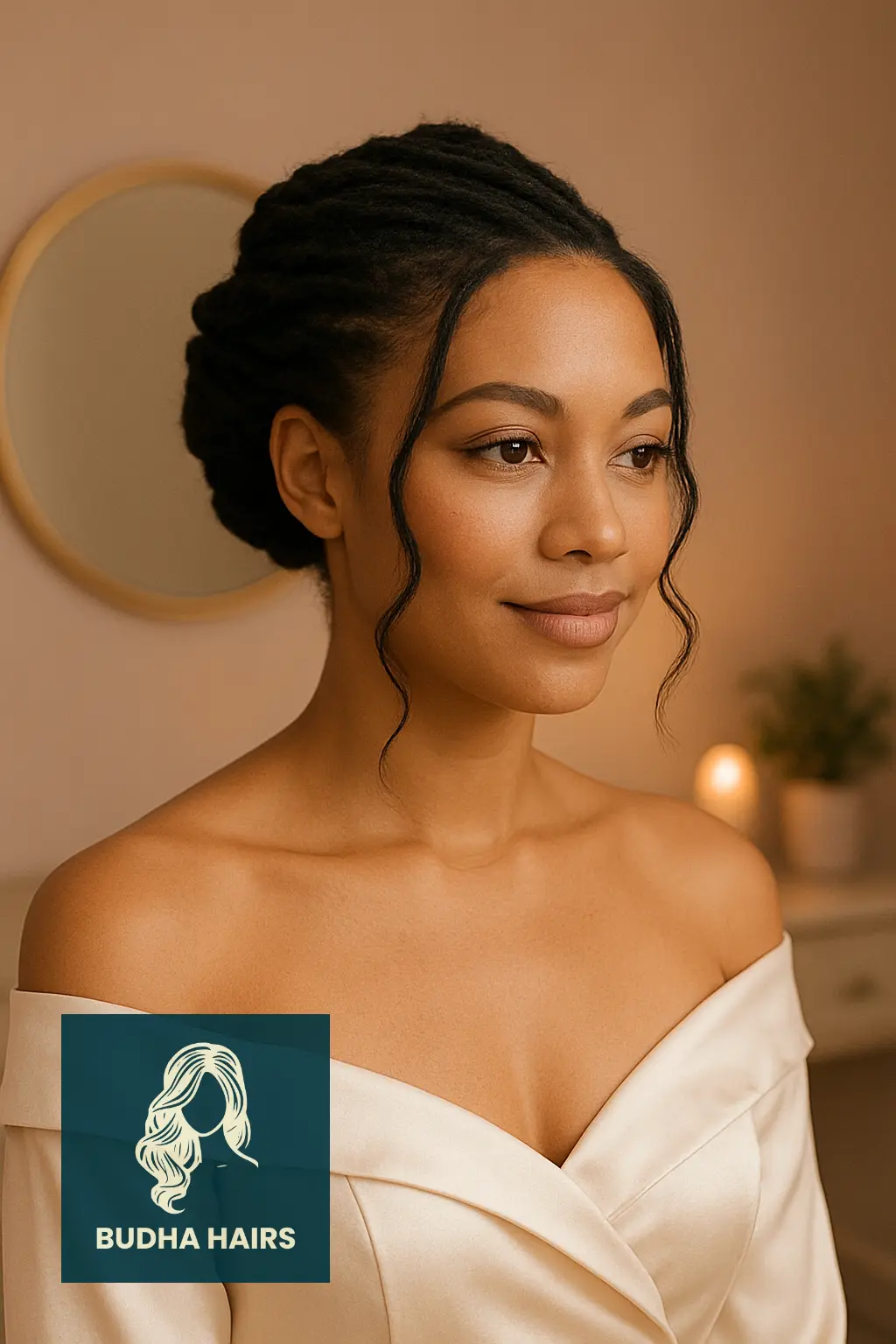 25 Stunning Short Invisible Locs Hairstyles for a Stylish and Natural Look 25 Short Invisible Locs with Twisted Updo