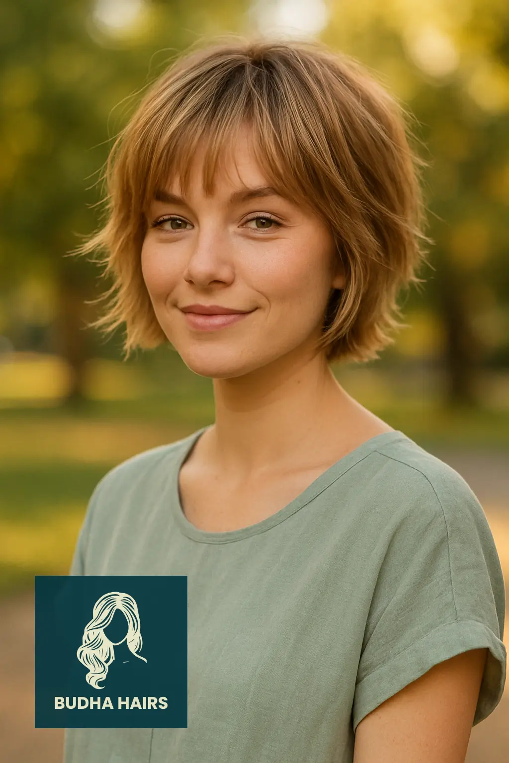 Short Shag with Layered Wispy Fringe