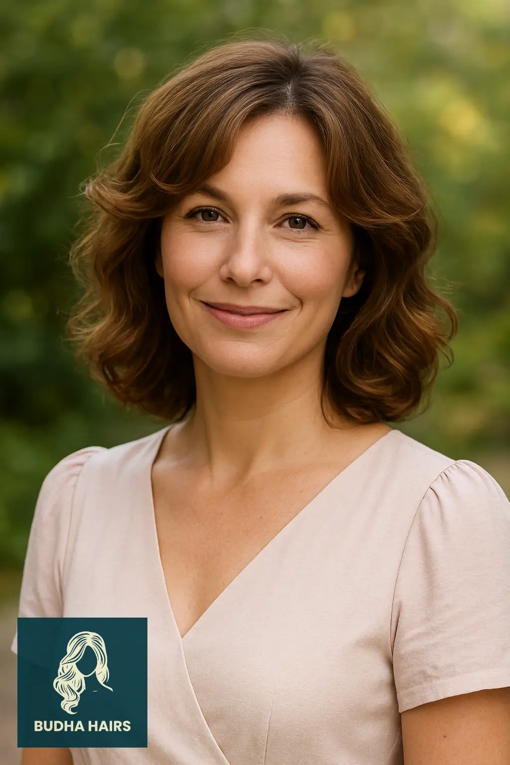 35 Stunning Mid Length Hairstyles Over 40 to Refresh Your Look 33 Shoulder Length Cut with Soft Curls