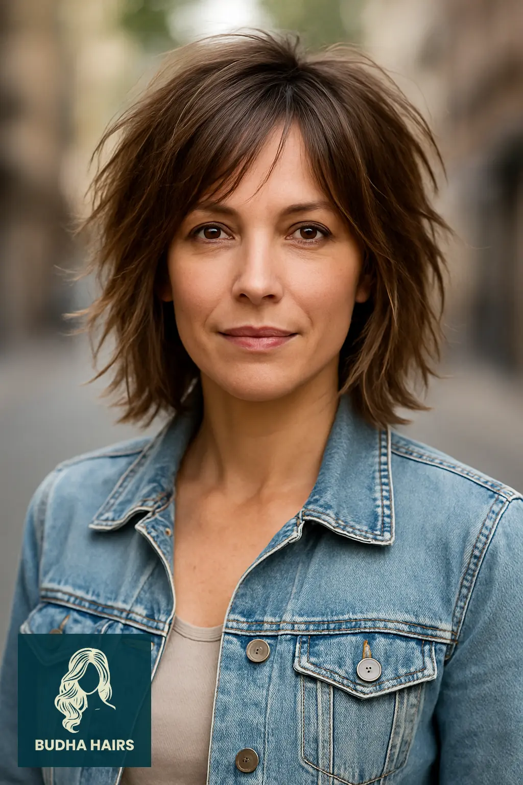 35 Stunning Mid Length Hairstyles Over 40 to Refresh Your Look 29 Shoulder Length Hair with Choppy Layers