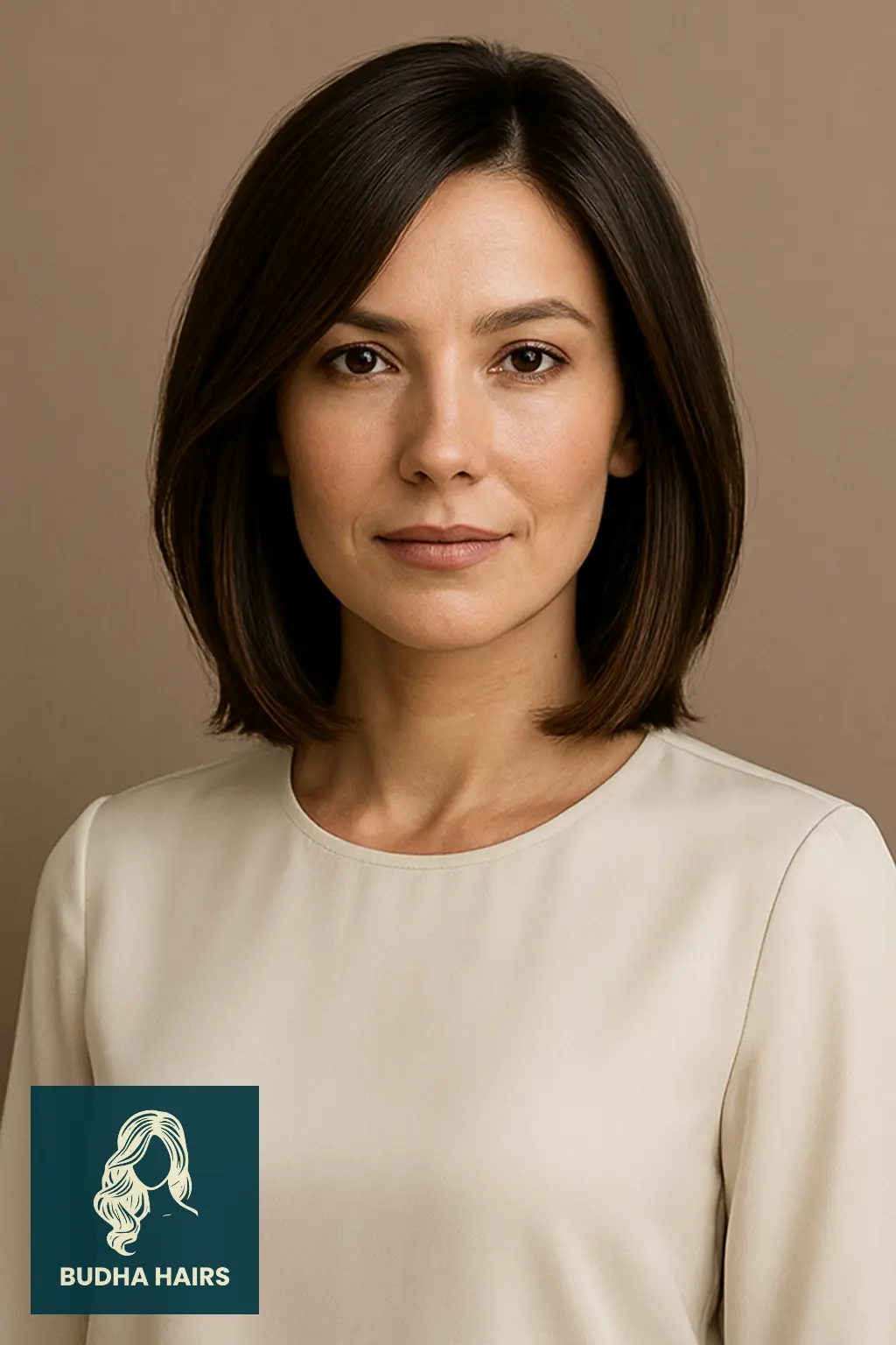 35 Stunning Mid Length Hairstyles Over 40 to Refresh Your Look 16 Shoulder Length Lob with Angled Ends