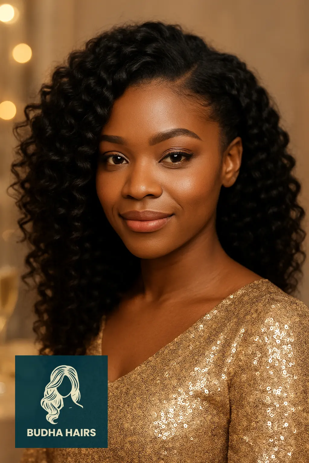 Side Part with Voluminous Curls