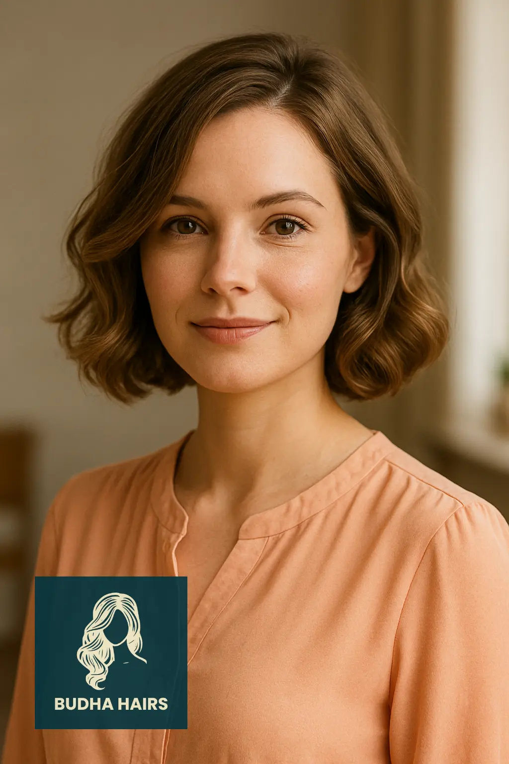 Side-Parted Bob with Soft Curls