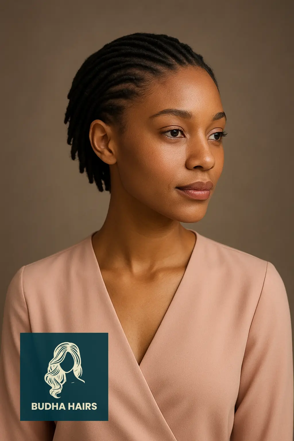 25 Stunning Short Invisible Locs Hairstyles for a Stylish and Natural Look 2 Side-Parted Short Invisible Locs