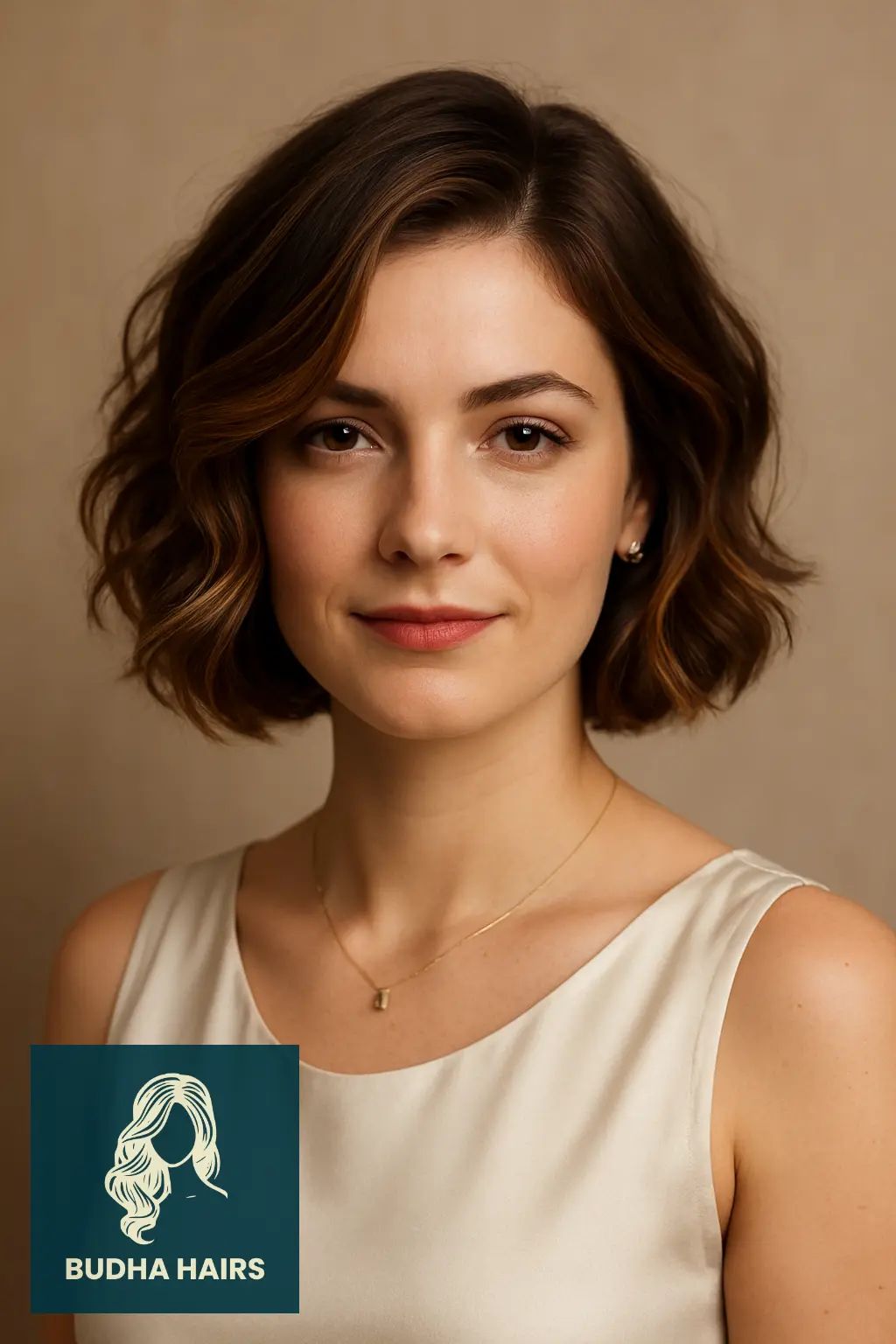30 Flattering Hairstyles for Thin Wavy Hair 2 Side-Parted Wavy Bob for Volume