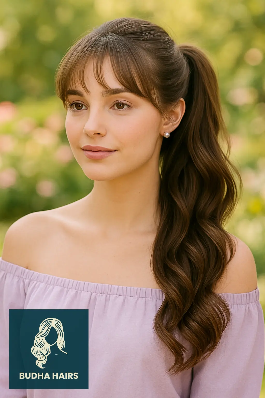 32 Gorgeous Weave Ponytail Hairstyles with Bangs for Every Occasion 10 Side Ponytail Weave with Bangs