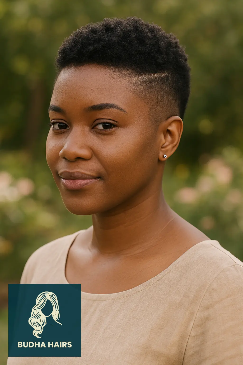 30 Bold One Side Shaved Hairstyles for Black Women 22 Side Shave with Natural Tapered Cut