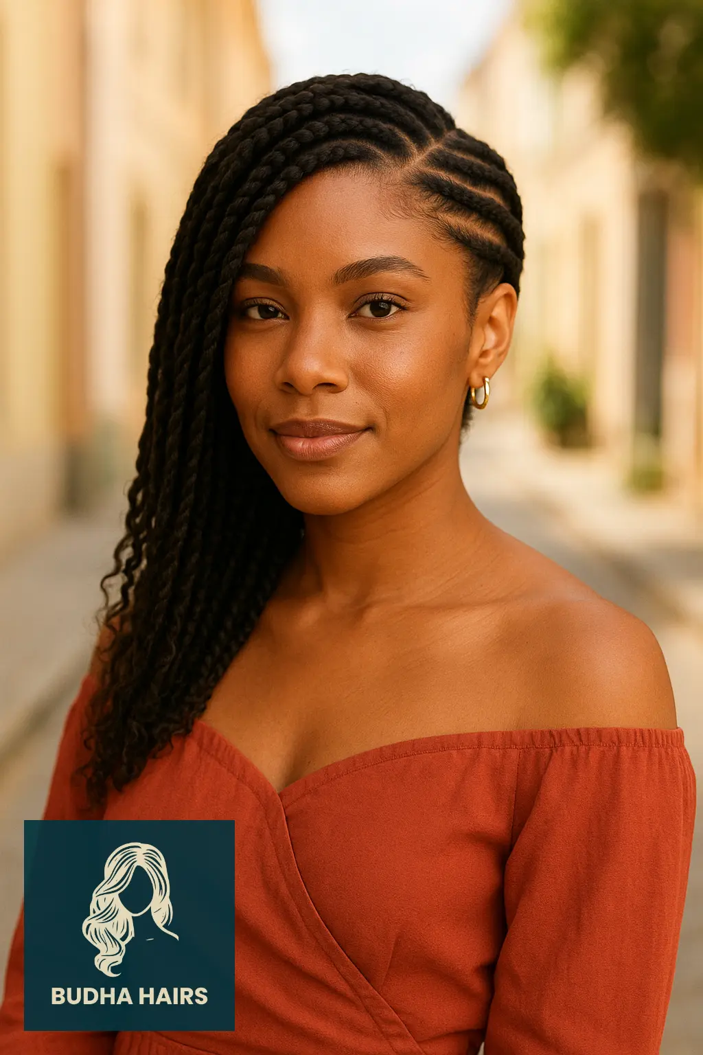 30 Beautiful Protective Hairstyles for Curly Hair 21 Side-Swept Braids for Extra Protection