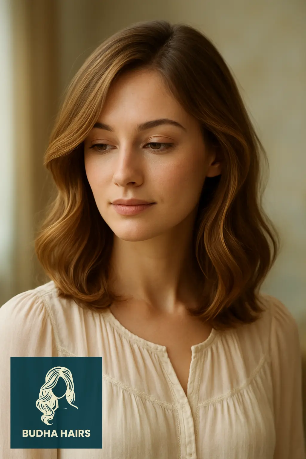 30 Flattering Hairstyles for Thin Wavy Hair 7 Side-Swept Layers with Gentle Movement