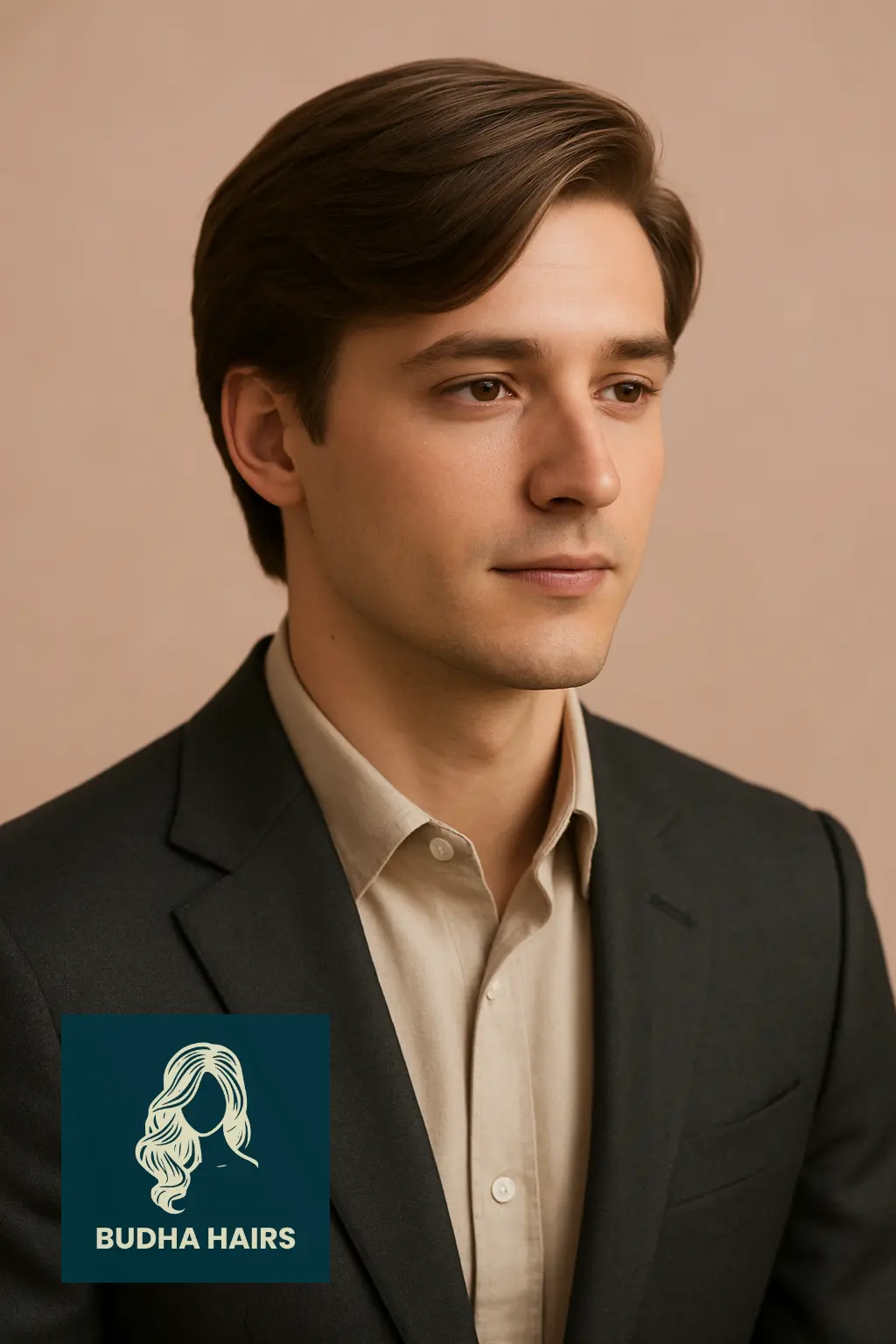 Side-Swept Medium-Length Hairstyle