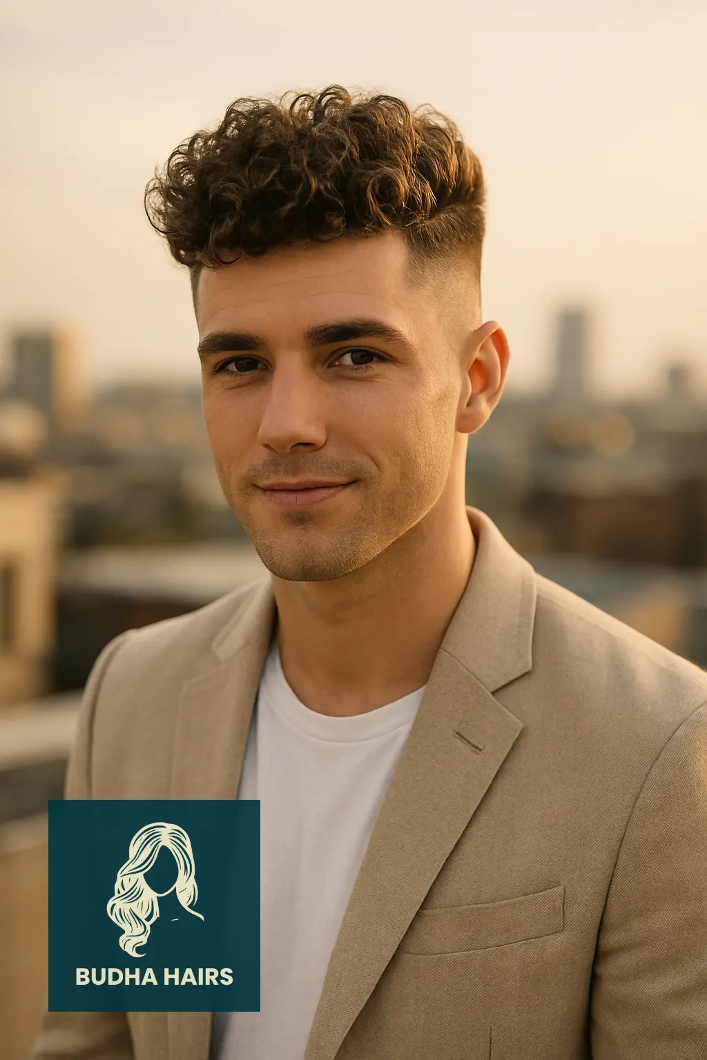 Skin Fade with Curly Quiff