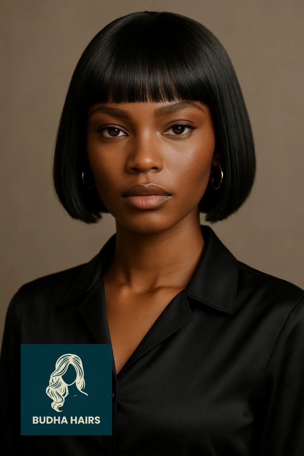 Sleek Bob with Arched Bangs
