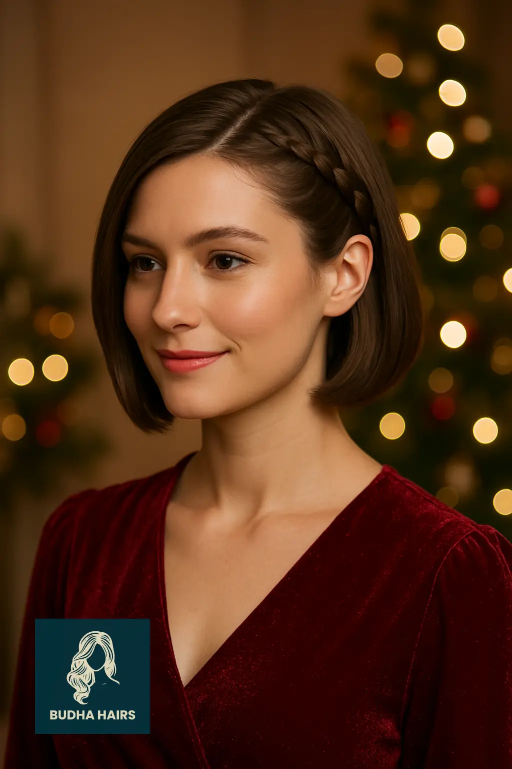 Sleek Bob with Side Braid