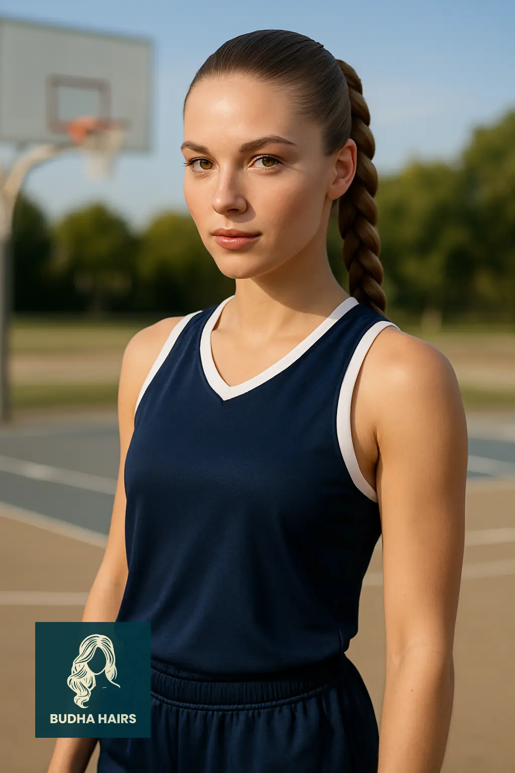 Sleek Braided Ponytail Wrap