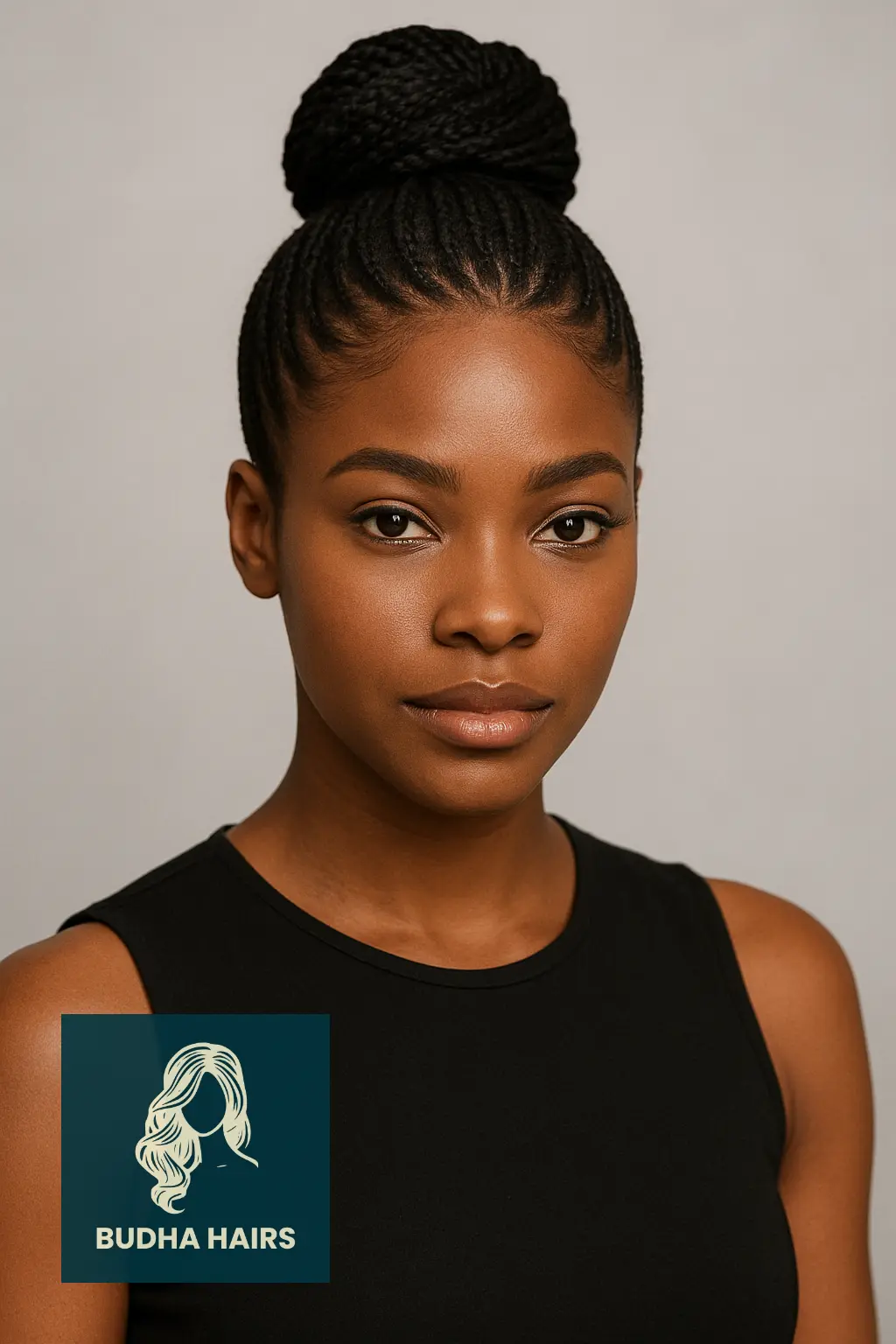 Sleek High Bun with Braids