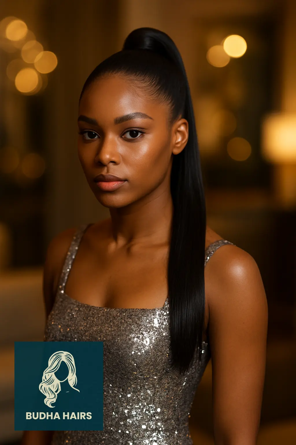 Sleek High Ponytail with Shine