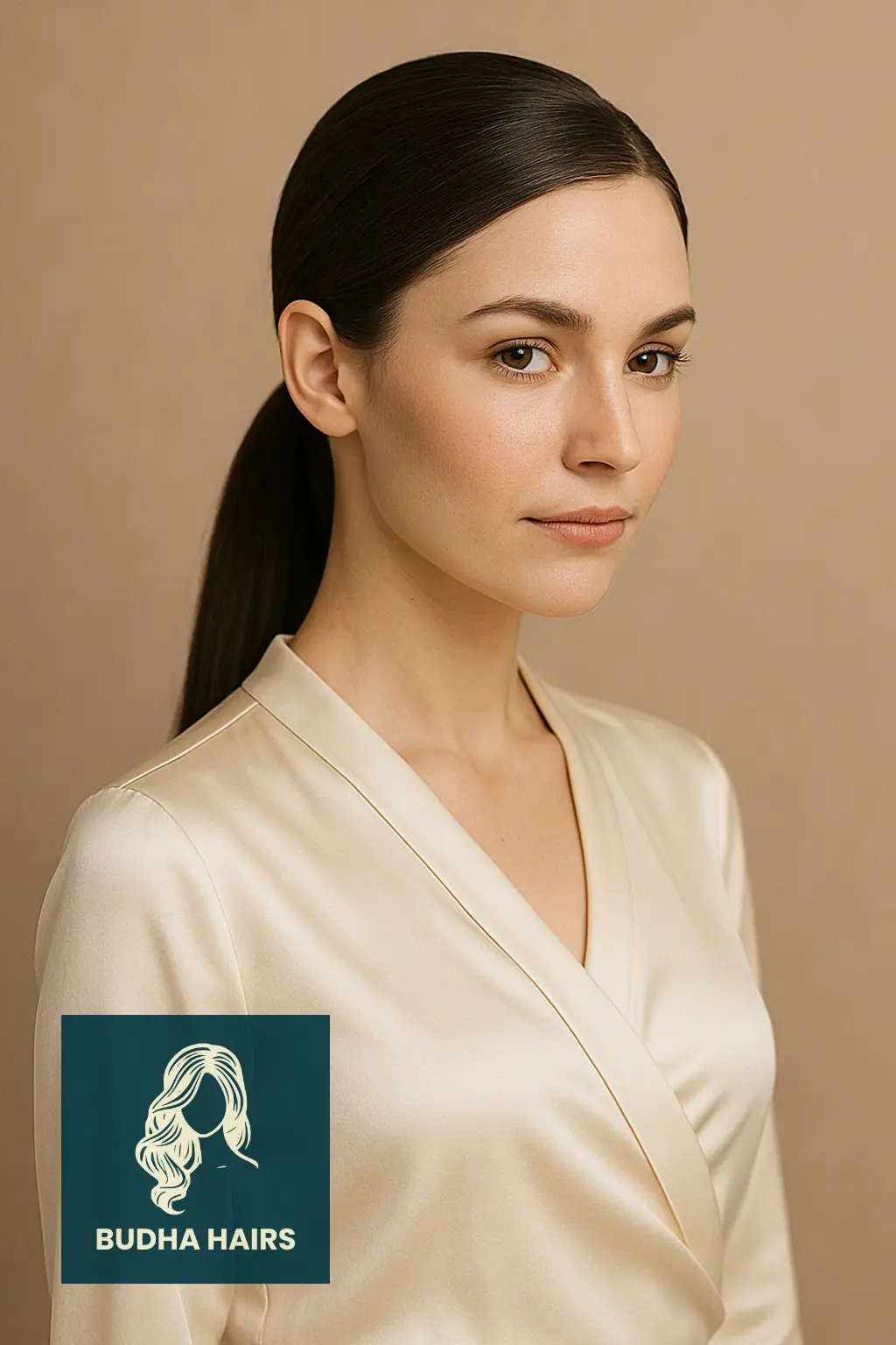 30 Sleek Ponytail Hairstyles That Redefine Chic Elegance 27 Sleek Ponytail with Curved Parting