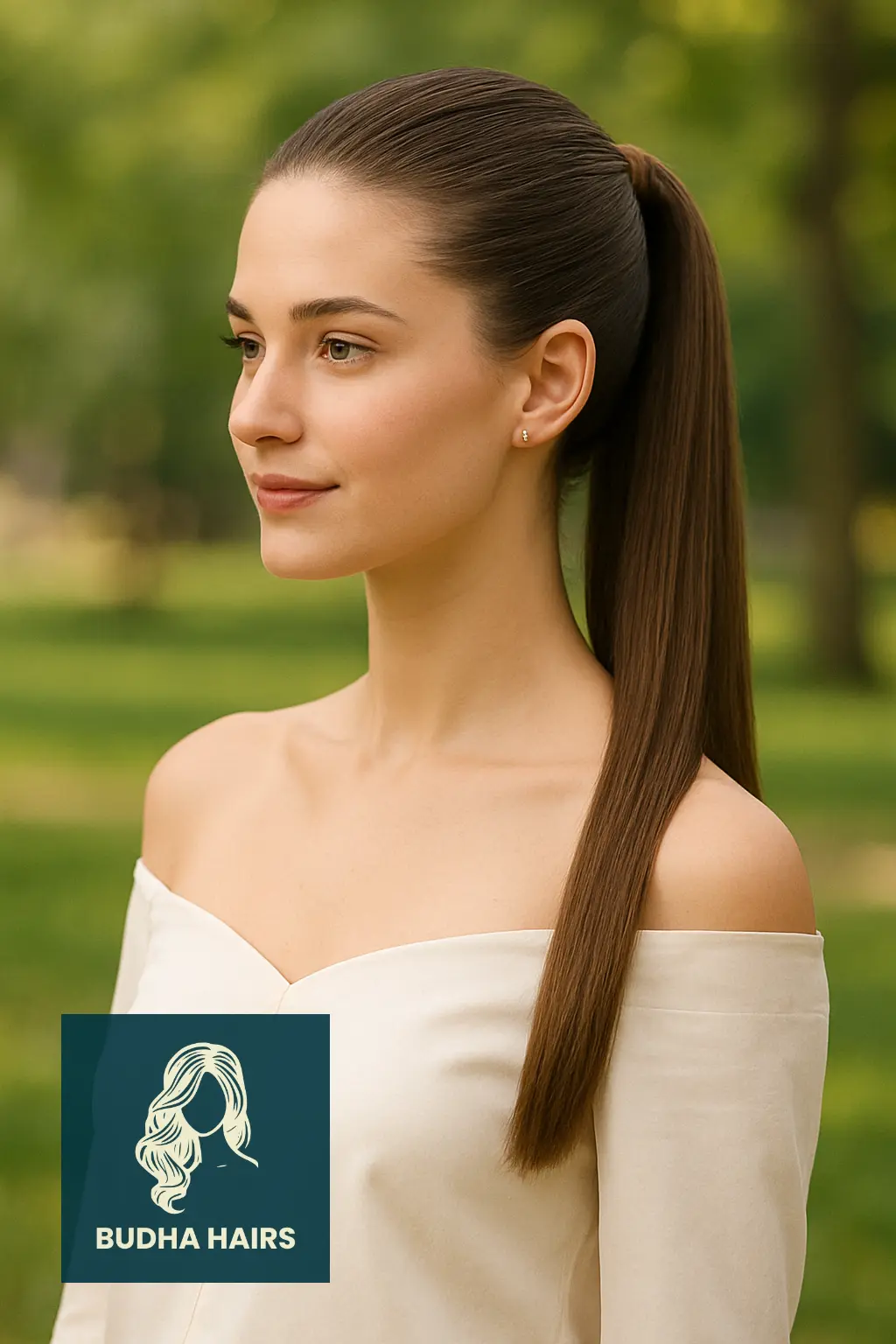 30 Sleek Ponytail Hairstyles That Redefine Chic Elegance 20 Sleek Ponytail with Half-Up Style