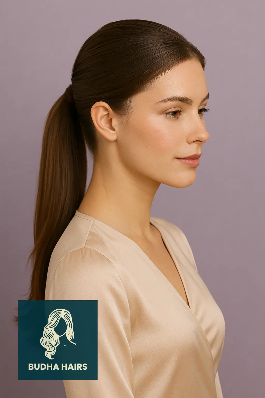 30 Sleek Ponytail Hairstyles That Redefine Chic Elegance 24 Sleek Ponytail with Layered Length