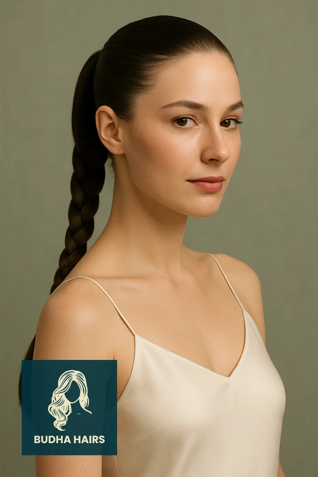 30 Sleek Ponytail Hairstyles That Redefine Chic Elegance 22 Sleek Ponytail with Wrapped Braid