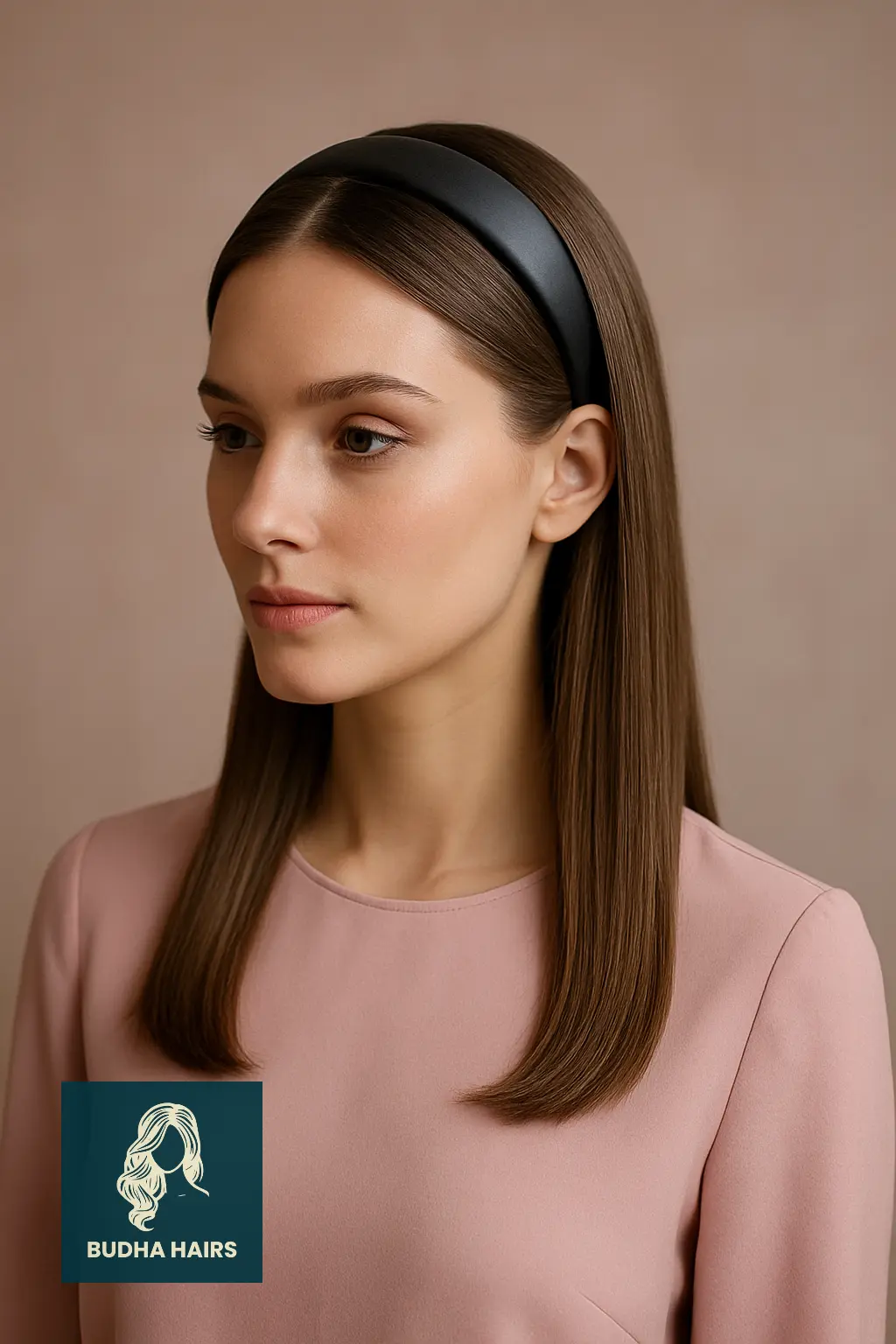 Sleek Straight Hair with Thick Headband