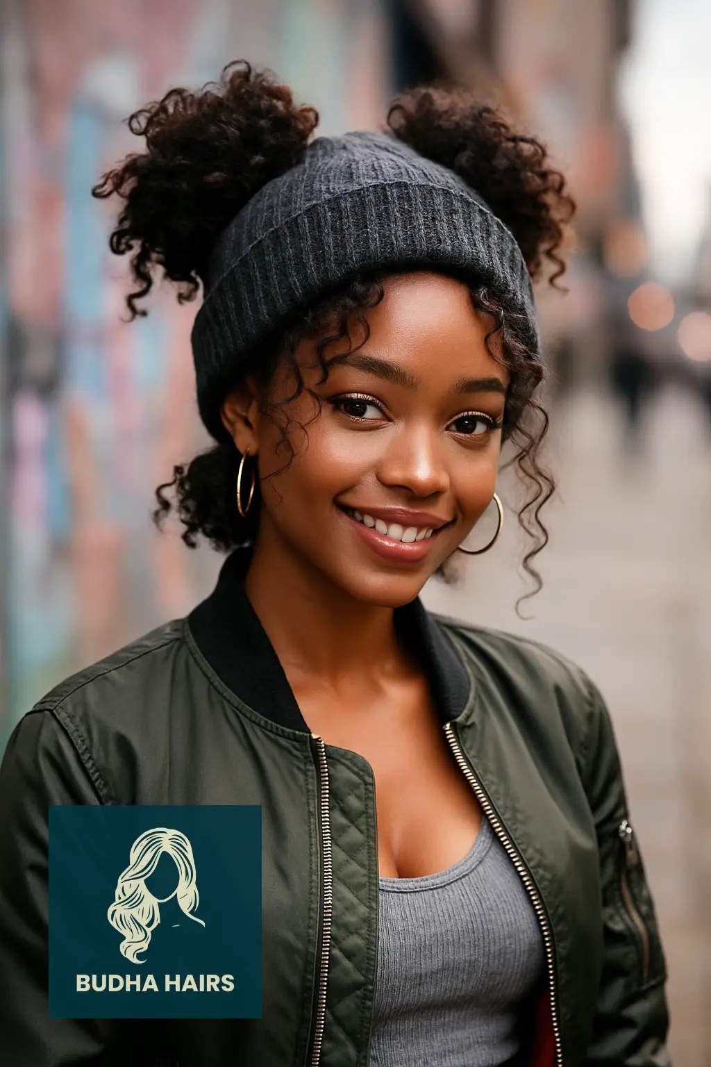 Space Buns with Beanie Hat
