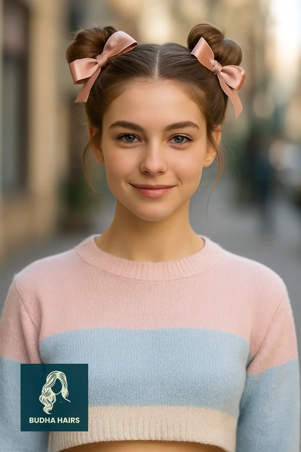 Space Buns with Matching Bows