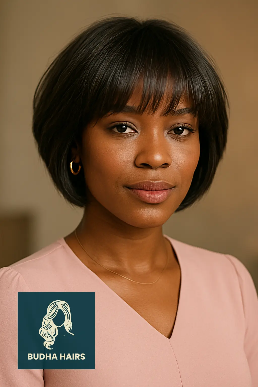 Stacked Bob with Feathered Bangs