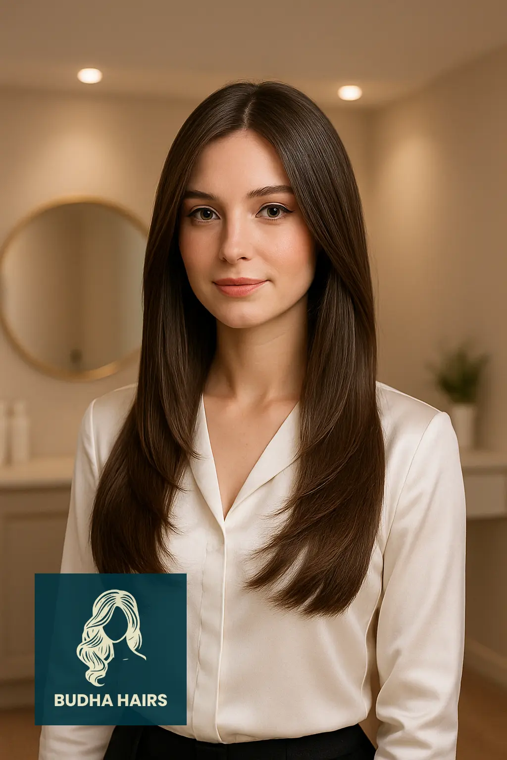 30 Stunning Long Hairstyles With Layers to Elevate Your Look 5 Straight Layers with Sleek Finish