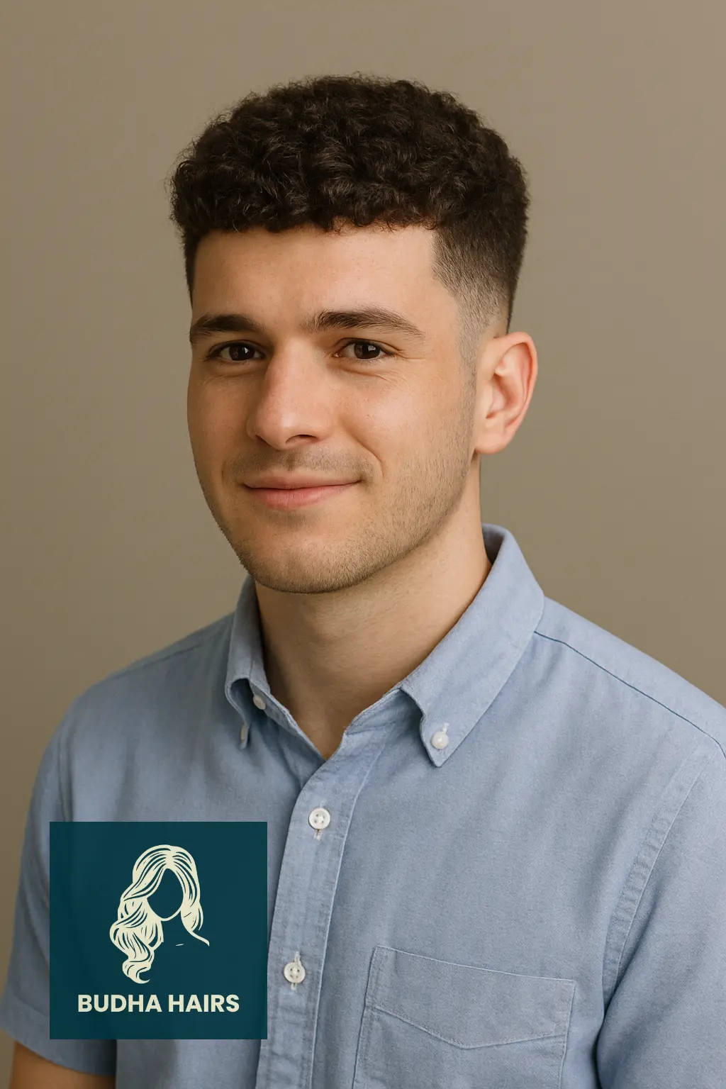 Taper Fade with Defined Curly Crop