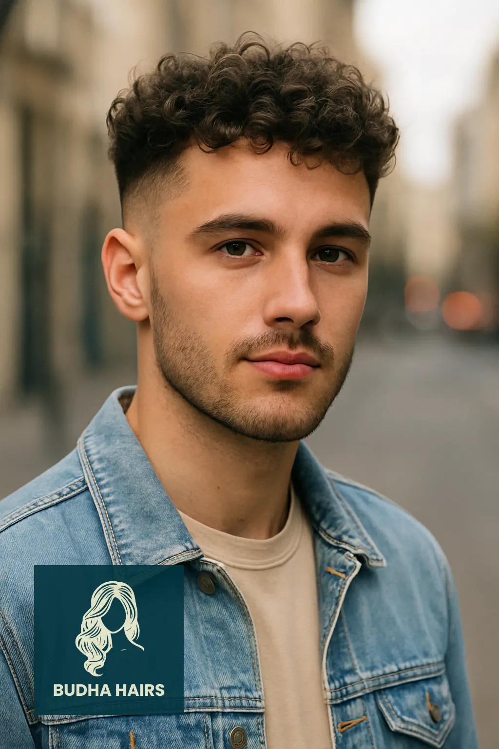 Taper Fade with Loose Curls