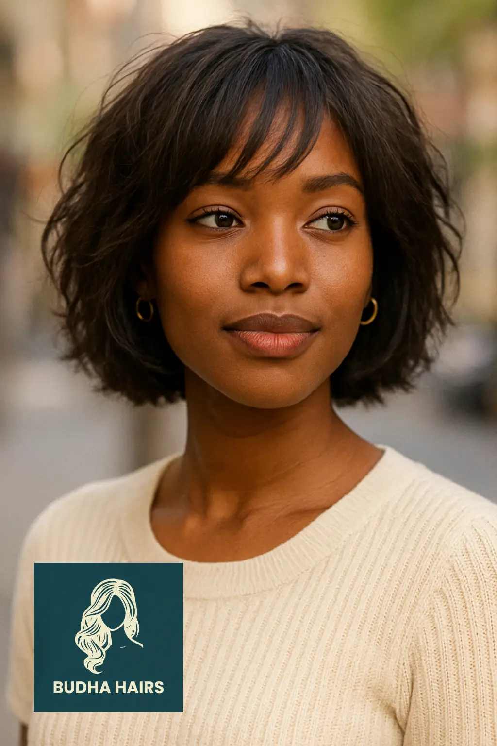 Textured Bob with Side Bangs