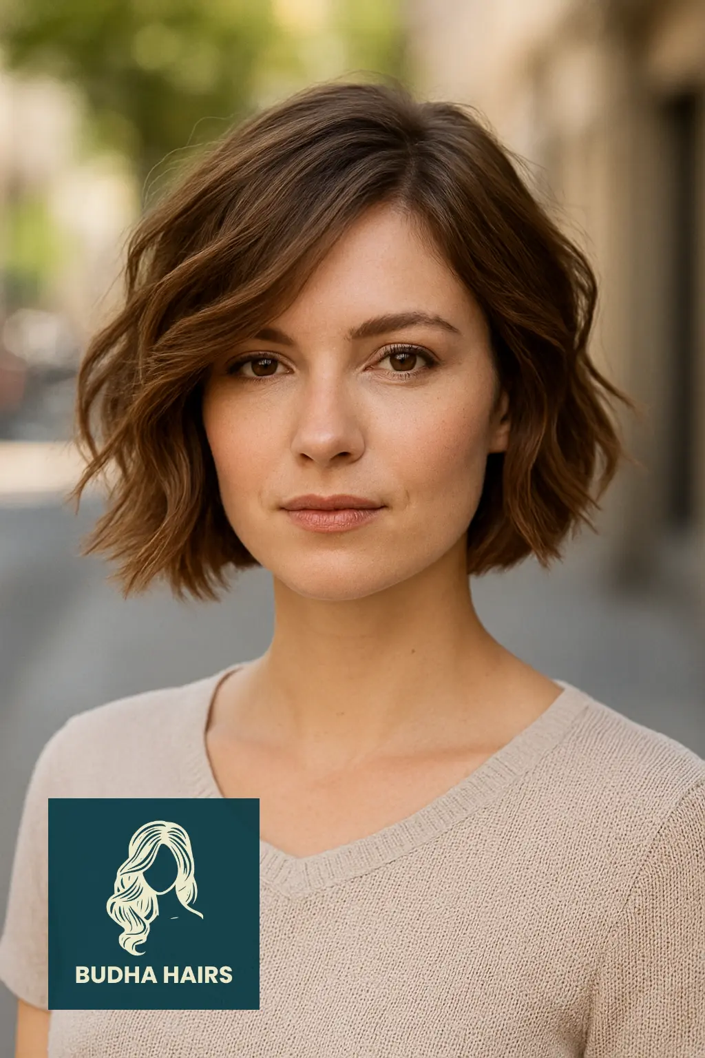 Textured Bob with Side Waves