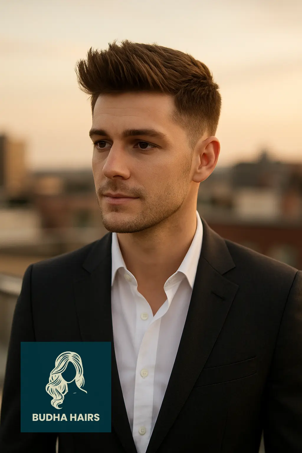 Textured Quiff with Fade