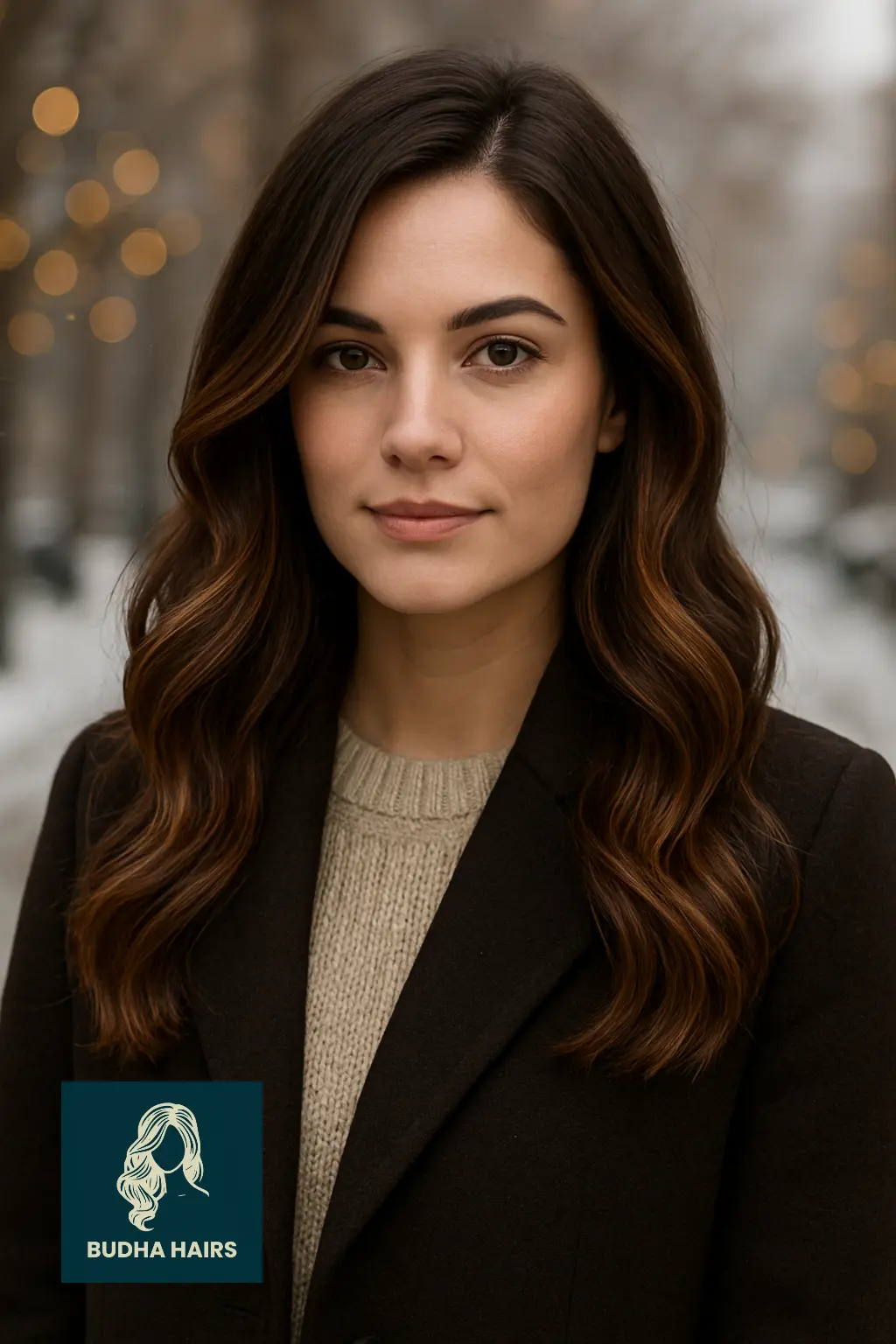 Toffee Highlights on Dark Brown