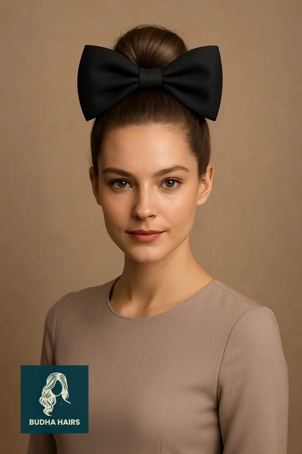 Top Knot Bun with Statement Bo