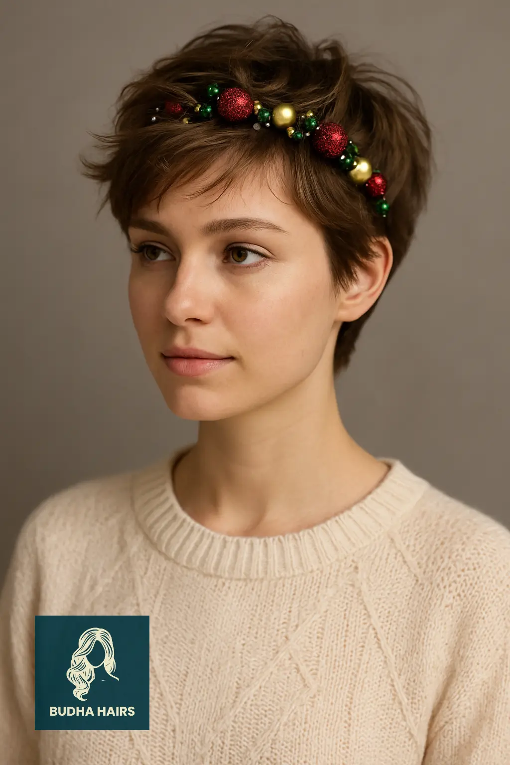 Tousled Pixie with Headband