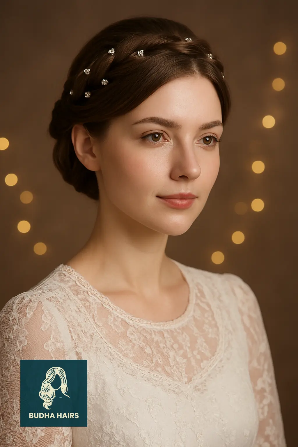 Twisted Halo with Sparkle Pins