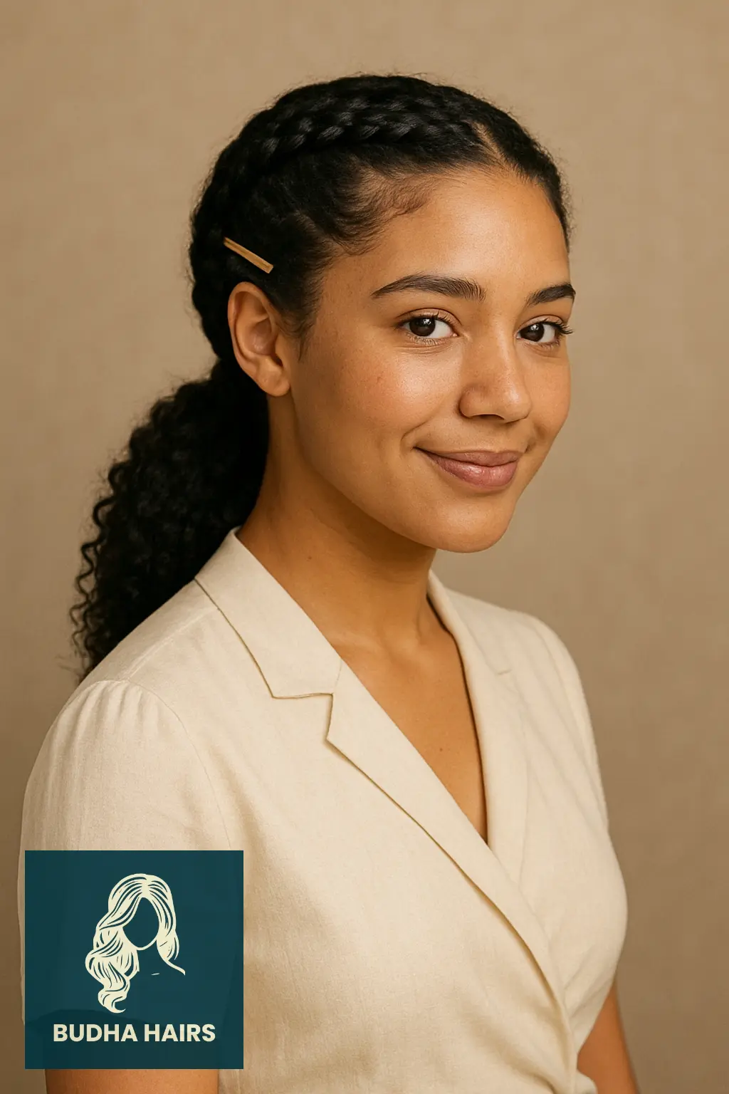 30 Protective Hairstyles for 3a Hair to Keep Your Curls Healthy and Stylish 13 Twisted Low Ponytail with Accessories