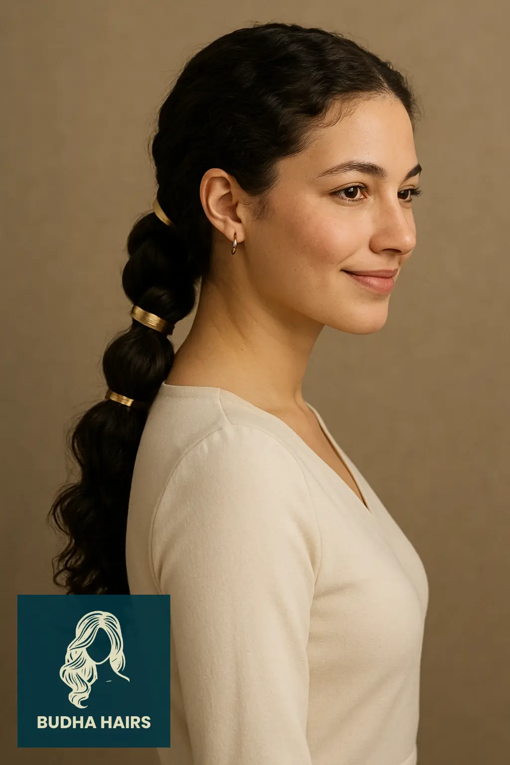 30 Protective Hairstyles for 3a Hair to Keep Your Curls Healthy and Stylish 26 Twisted Ponytail with Decorative Clips