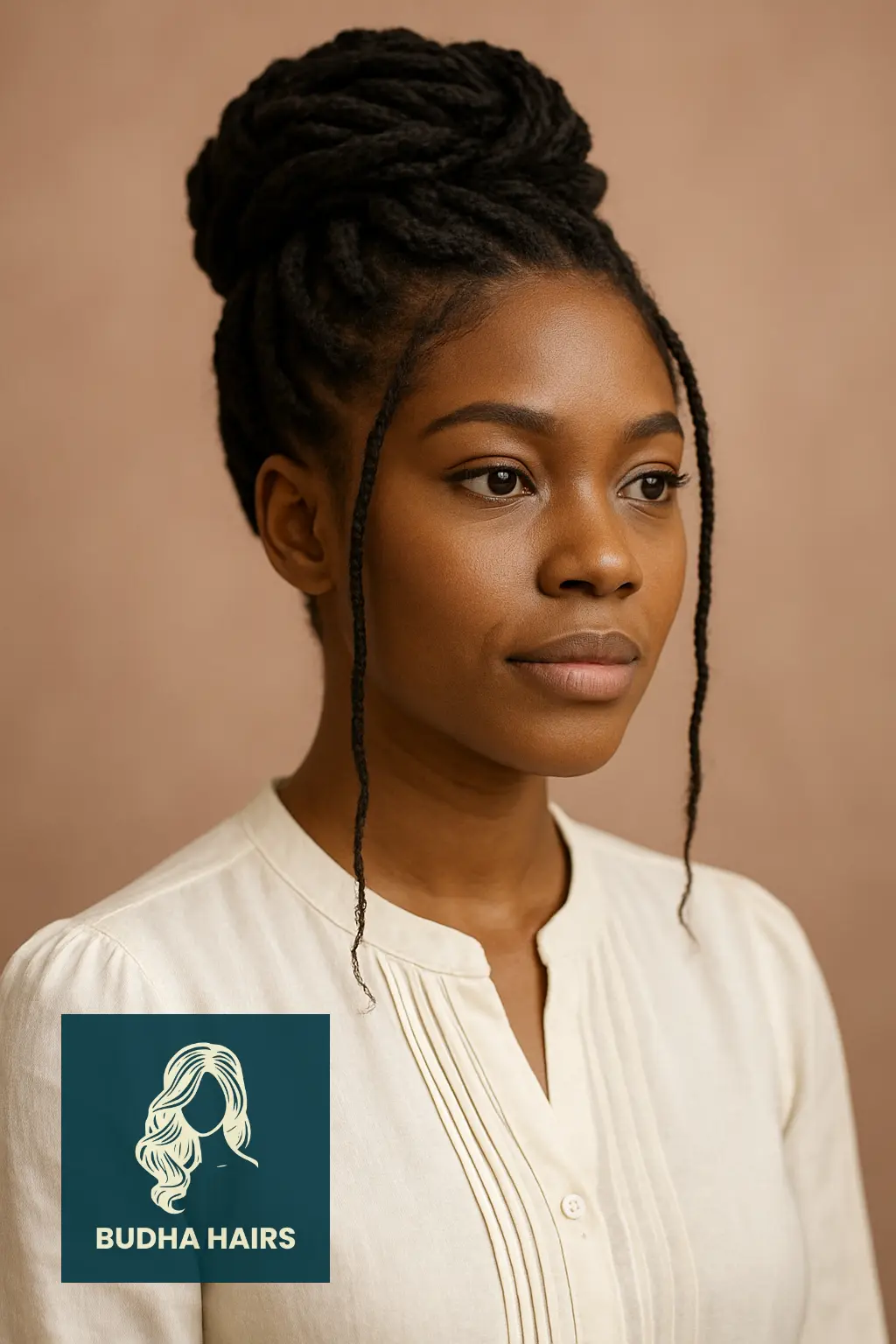 Twisted Updo with Extensions