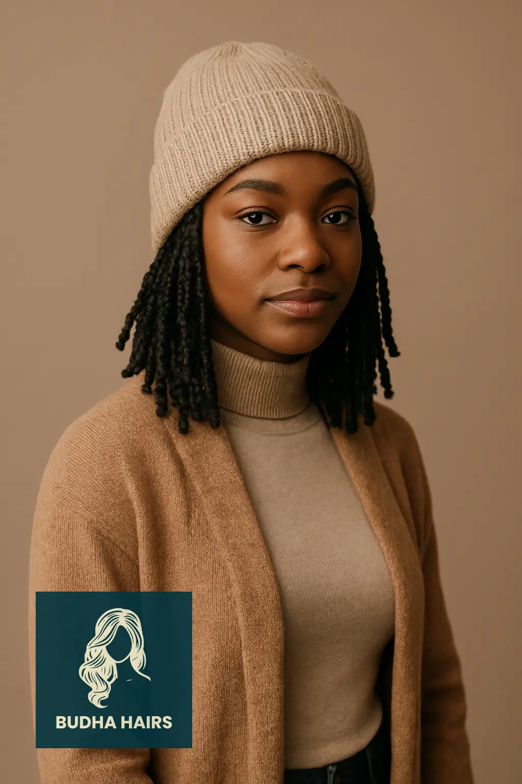 Twists with Slouchy Beanie Hat